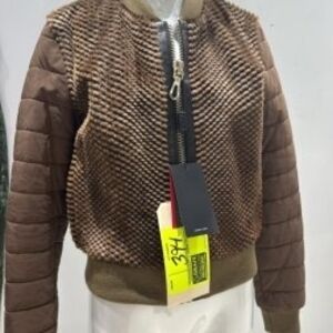 Ottimo Textured Brown Leather Jacket
